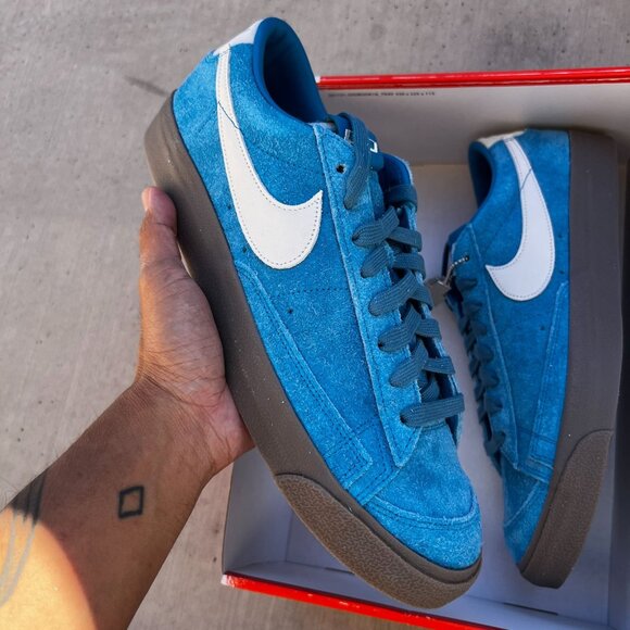 Nike Blazer Low Devin Booker Chevrolet Surf Blue HV2197-400 Men's 12 - Picture 3 of 7
